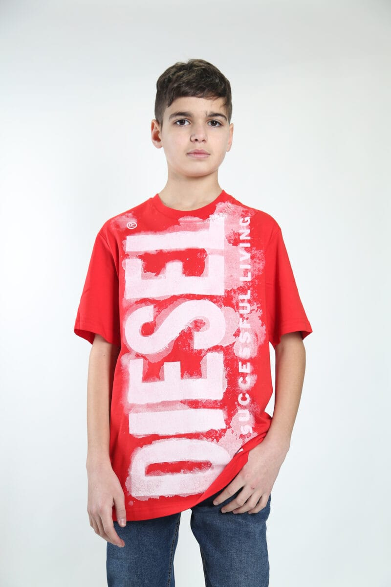 Red and White Diesel Tee - Image 2