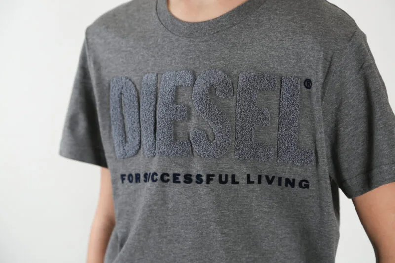 Charcoal Grey Diesel T-Shirt - Image 2