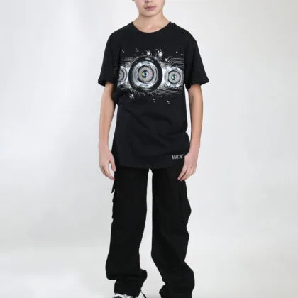 Black Cargo Jeans